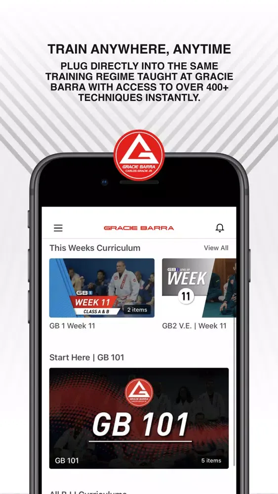 Gracie Barra BJJ Online स्क्रीनशॉट
