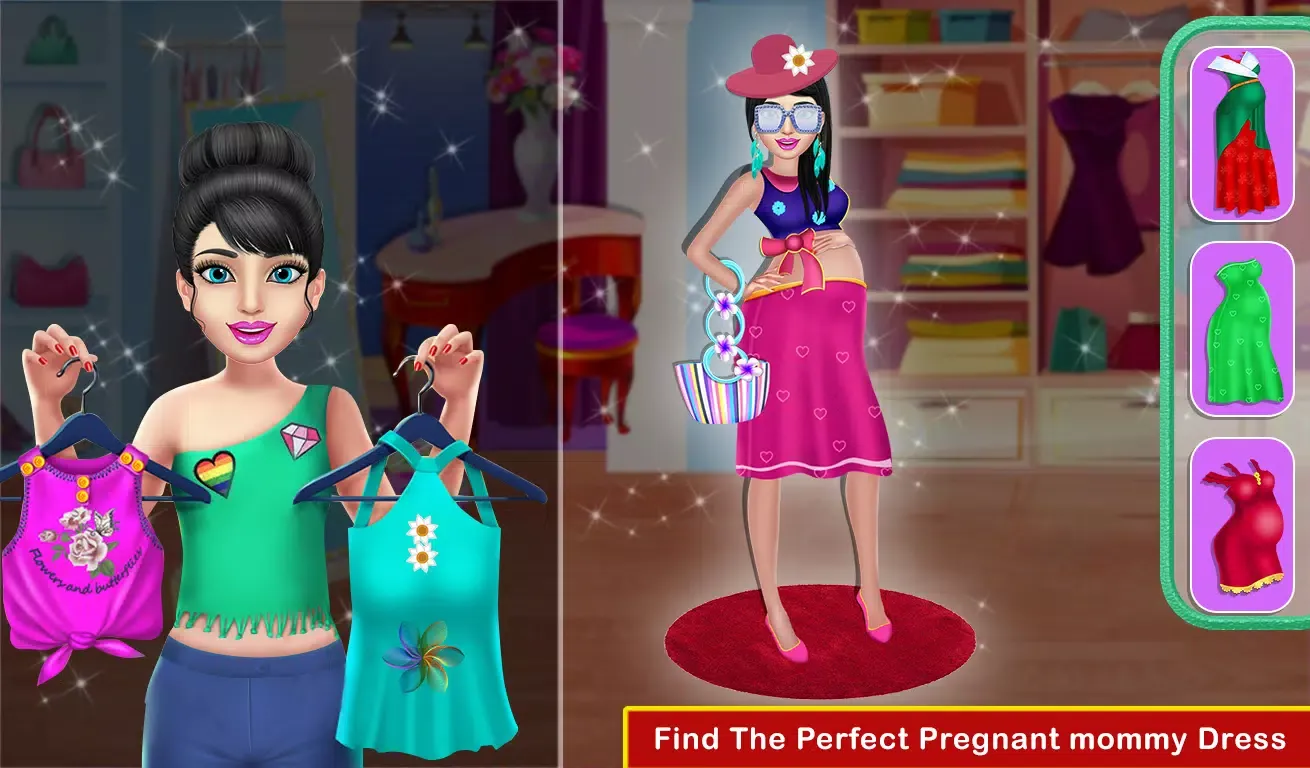 Pregnant Mommy & newborn Baby Screenshots