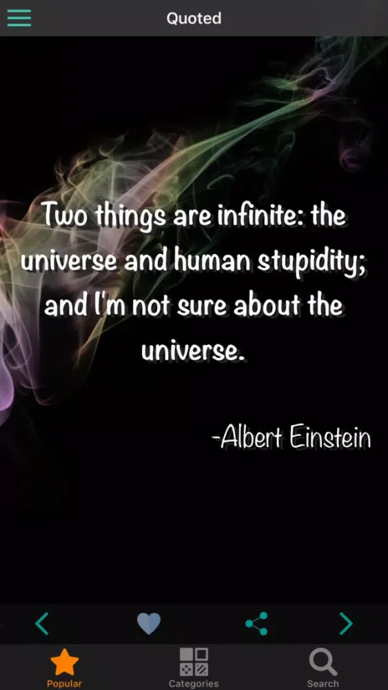 Capturas de tela do Quoted - Famous Quotes