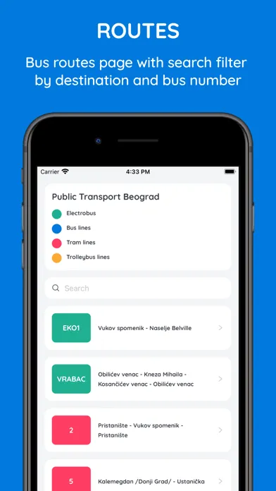 Screenshot di Public Transport Belgrade
