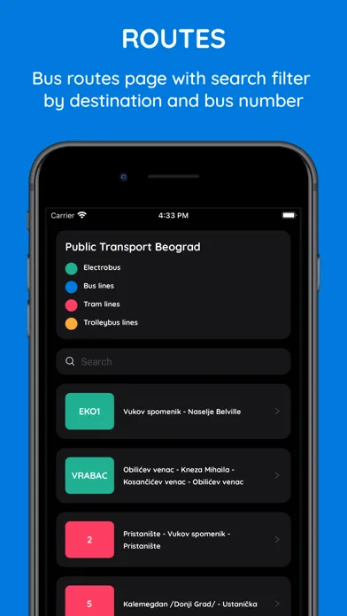 Screenshot di Public Transport Belgrade