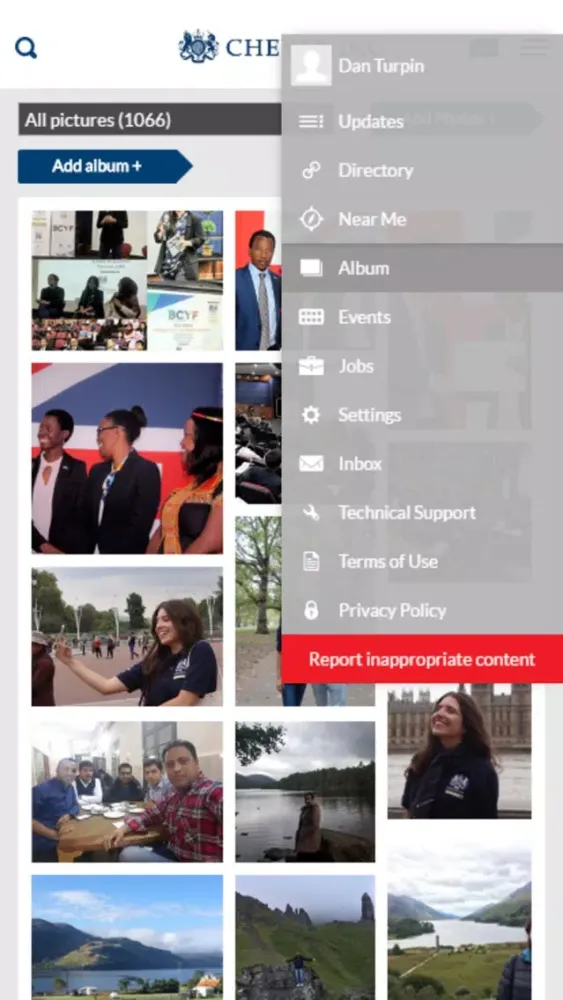 Captures d'écran de Chevening Connect