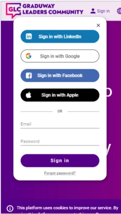 Screenshot di Graduway Community