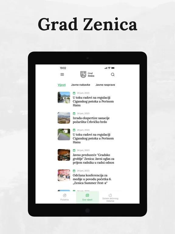 Grad Zenica iPad 应用截图