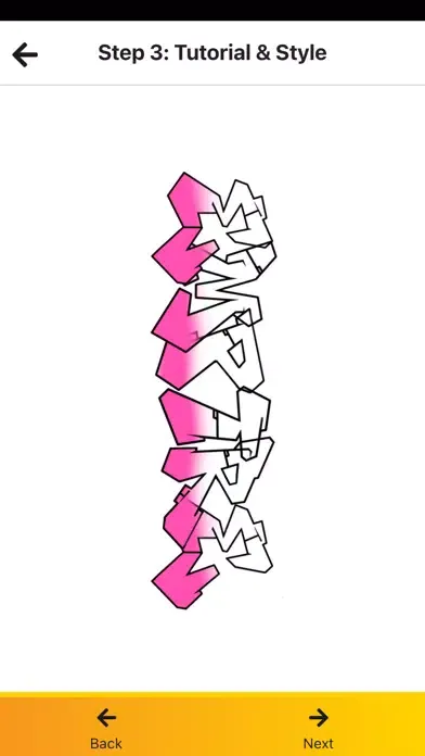 Capturas de tela do Graffiti Generator