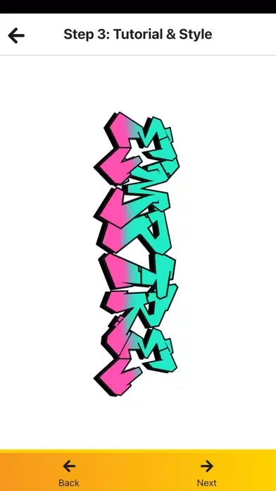 Capturas de tela do Graffiti Generator