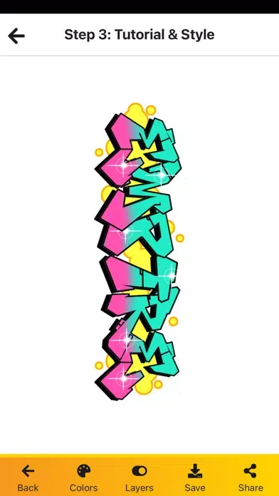 Capturas de tela do Graffiti Generator