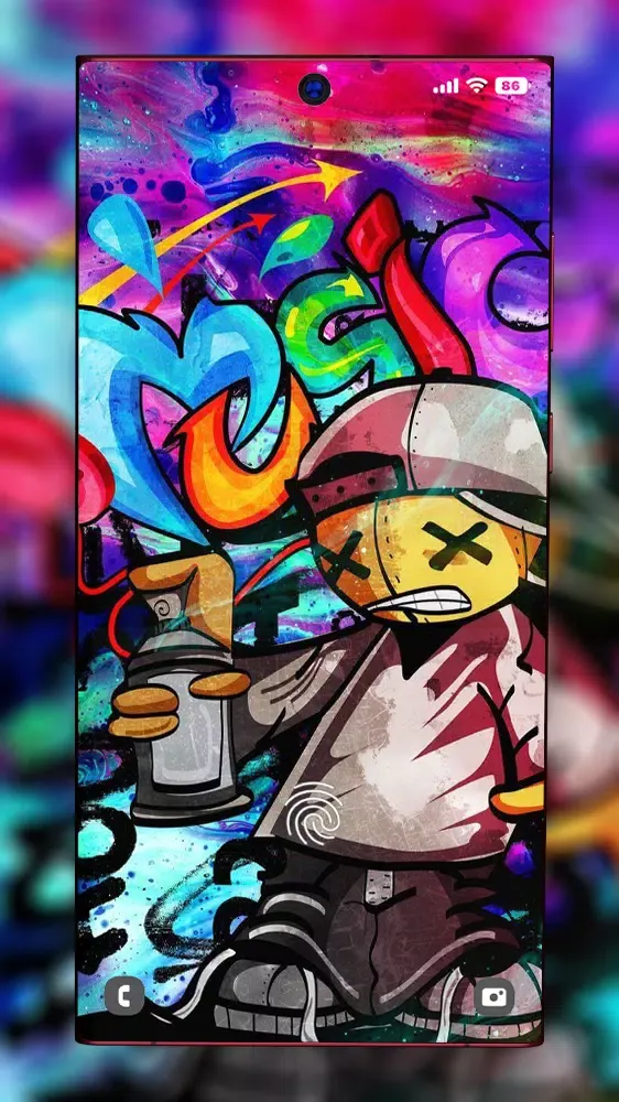 Capturas de tela do Graffiti Wallpaper