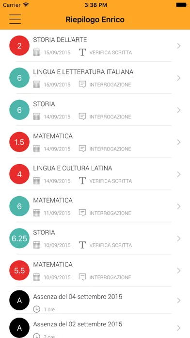 Capturas de tela do Scuola Live