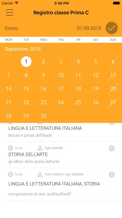 Capturas de tela do Scuola Live