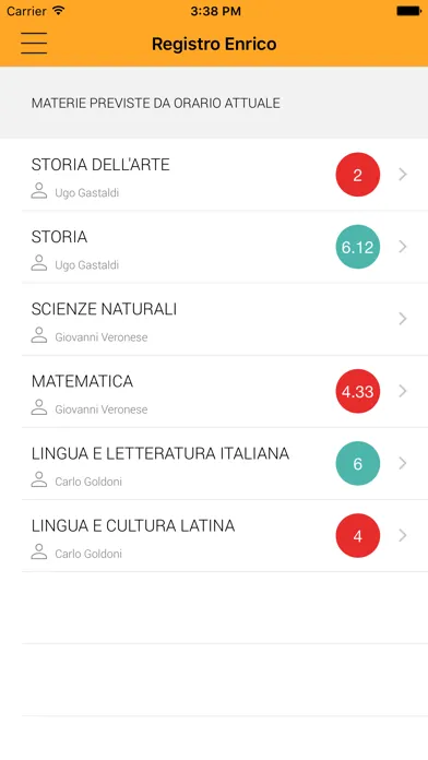 Capturas de tela do Scuola Live