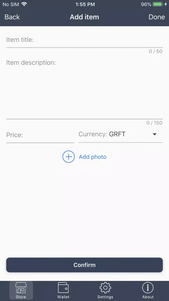 ภาพหน้าจอของ GRAFT Mobile Point of Sale