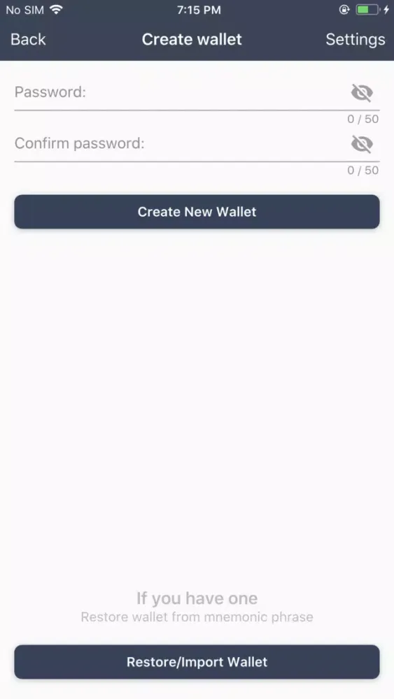 GRAFT CryptoPay Wallet Screenshots