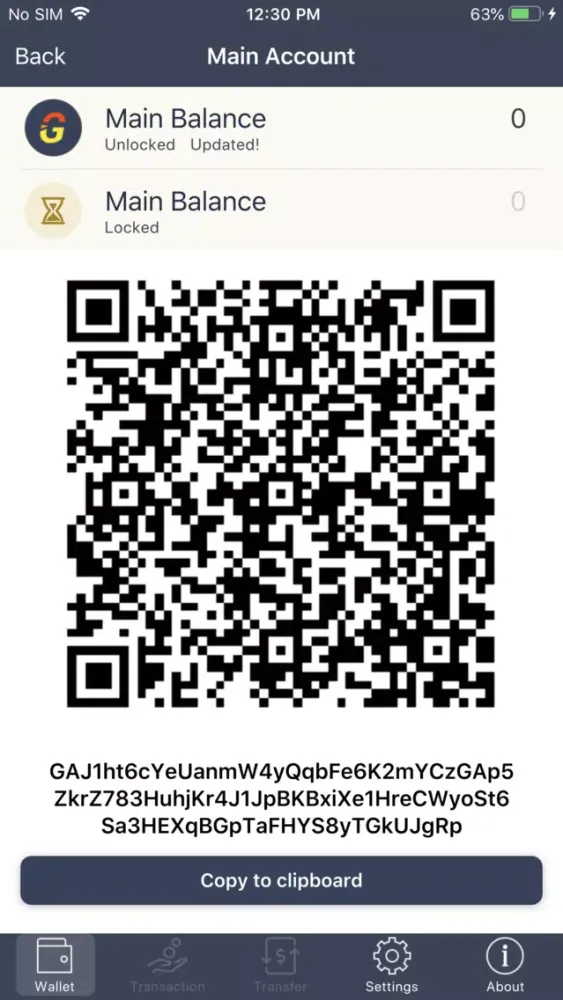 GRAFT CryptoPay Wallet Screenshots