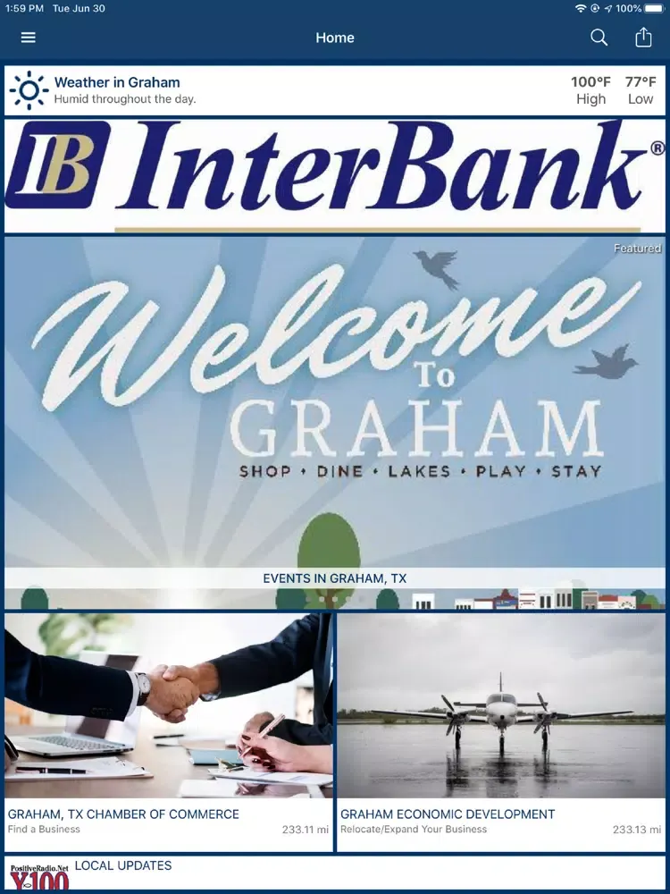 ภาพหน้าจอของ Graham, Texas Community App iPad 