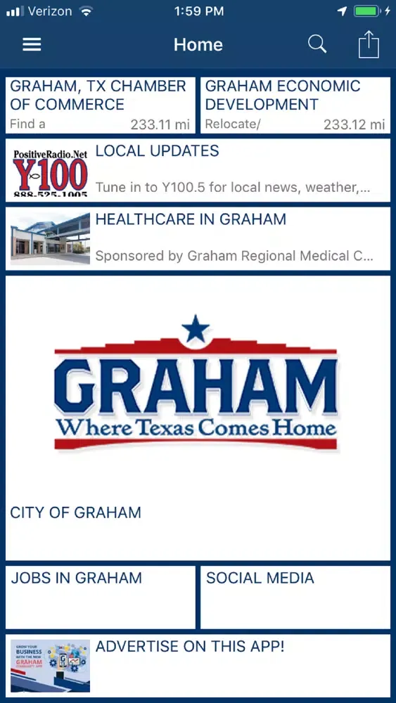 ภาพหน้าจอของ Graham, Texas Community App