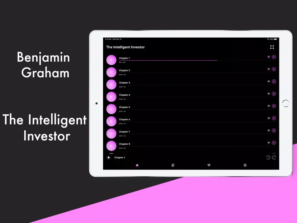 ภาพหน้าจอของ The Intelligent Investor app iPad 