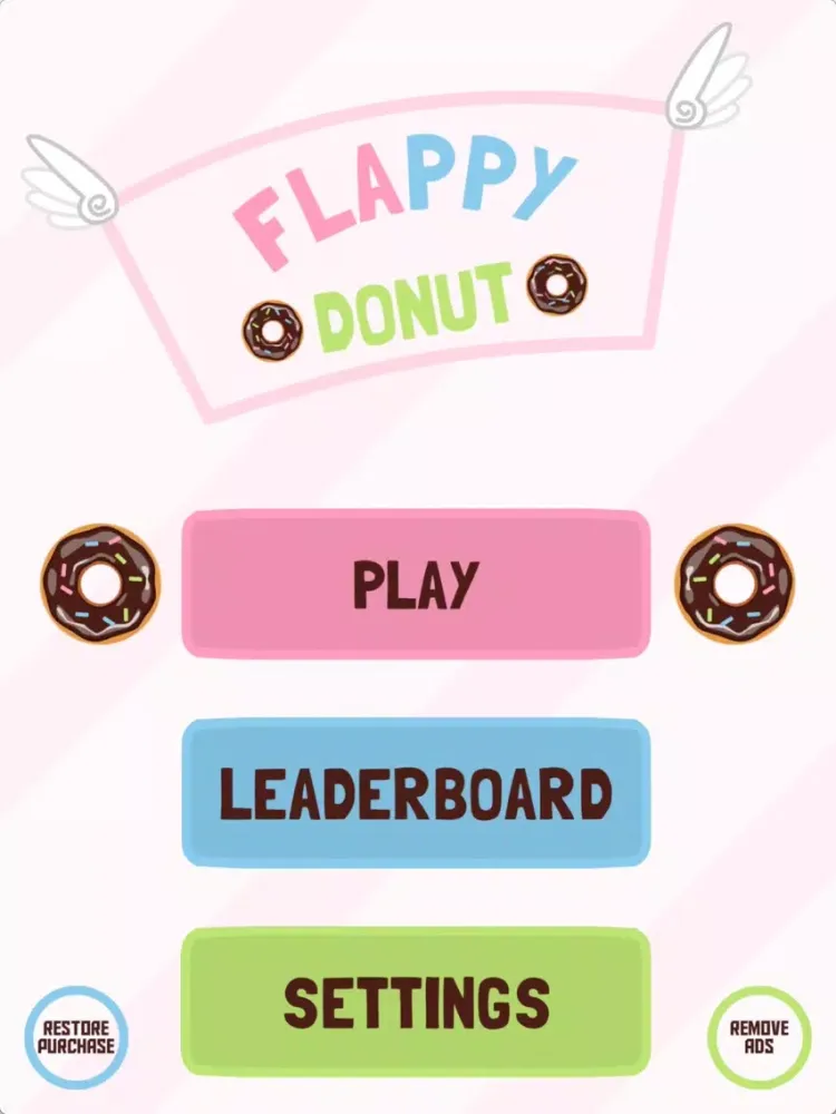 Flappy Donut - Sweet Cake Jump iPad  Ekran Görüntüleri