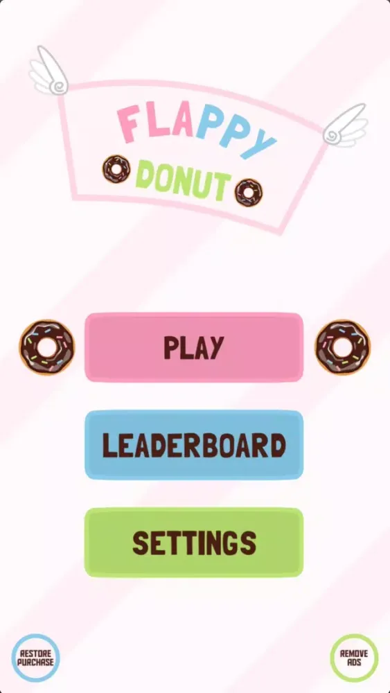 Flappy Donut - Sweet Cake Jump Ekran Görüntüleri