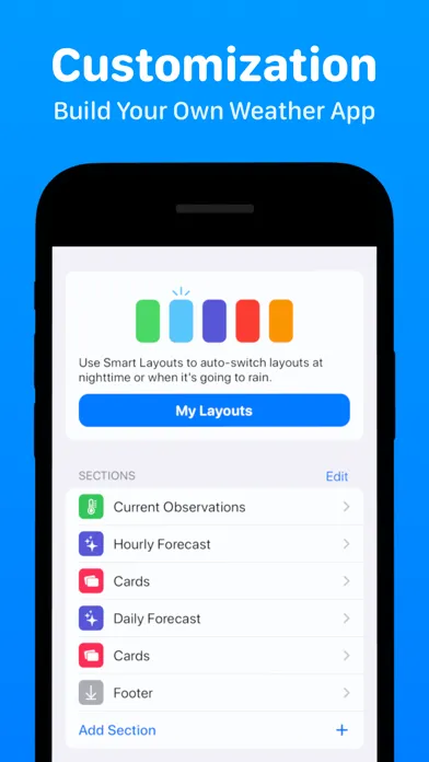 Zrzuty ekranu CARROT Weather: Alerts & Radar