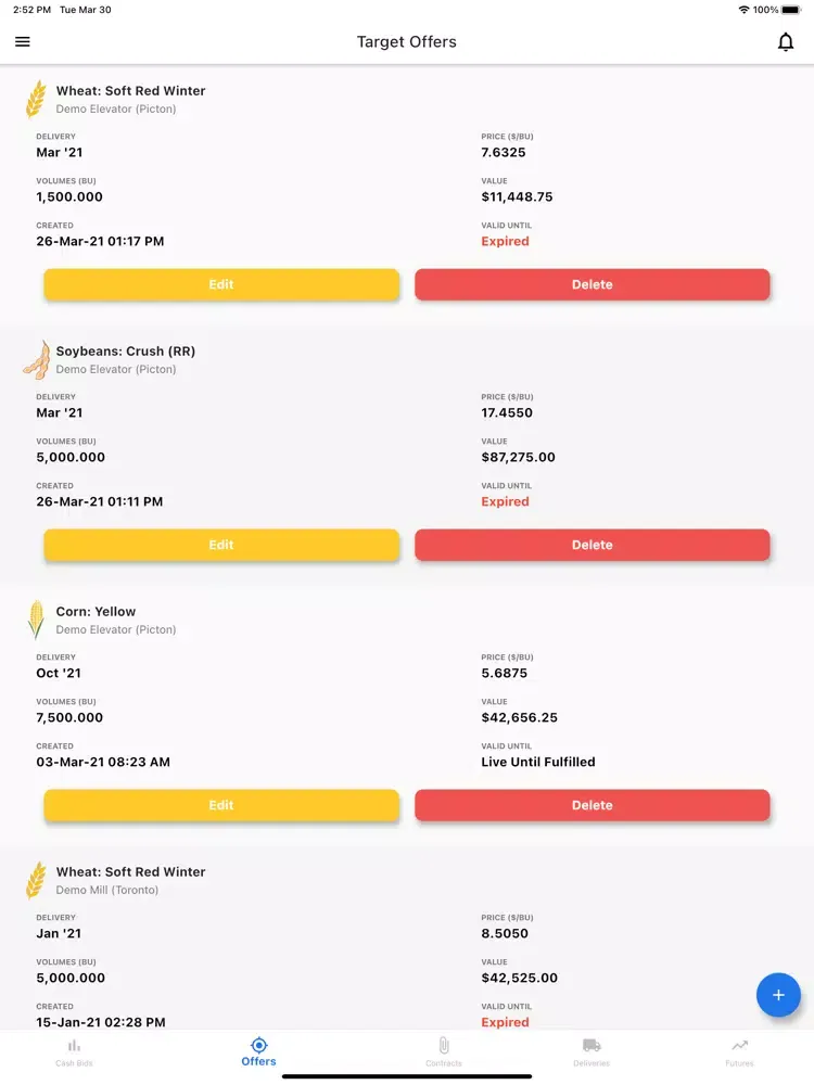 Ganaraska Grain Direct iPad  Screenshots