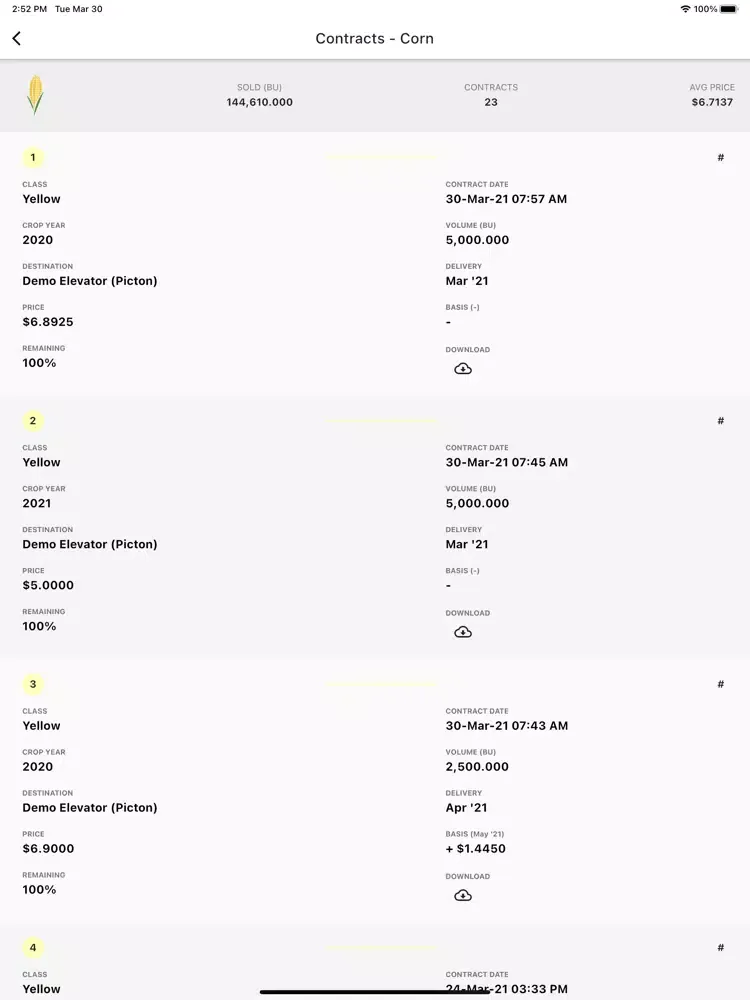 Ganaraska Grain Direct iPad  Screenshots