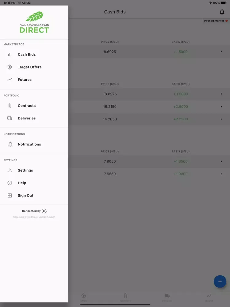 Ganaraska Grain Direct iPad  Screenshots