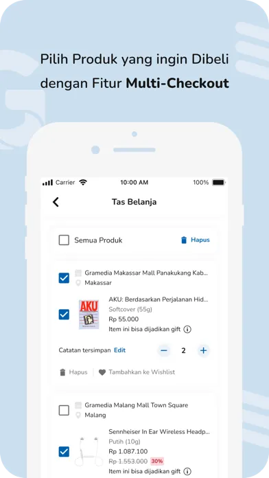 Tangkapan skrin Gramedia