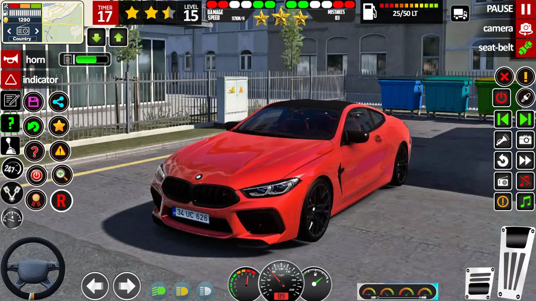 School Driving Sim Car Game 3D应用截图