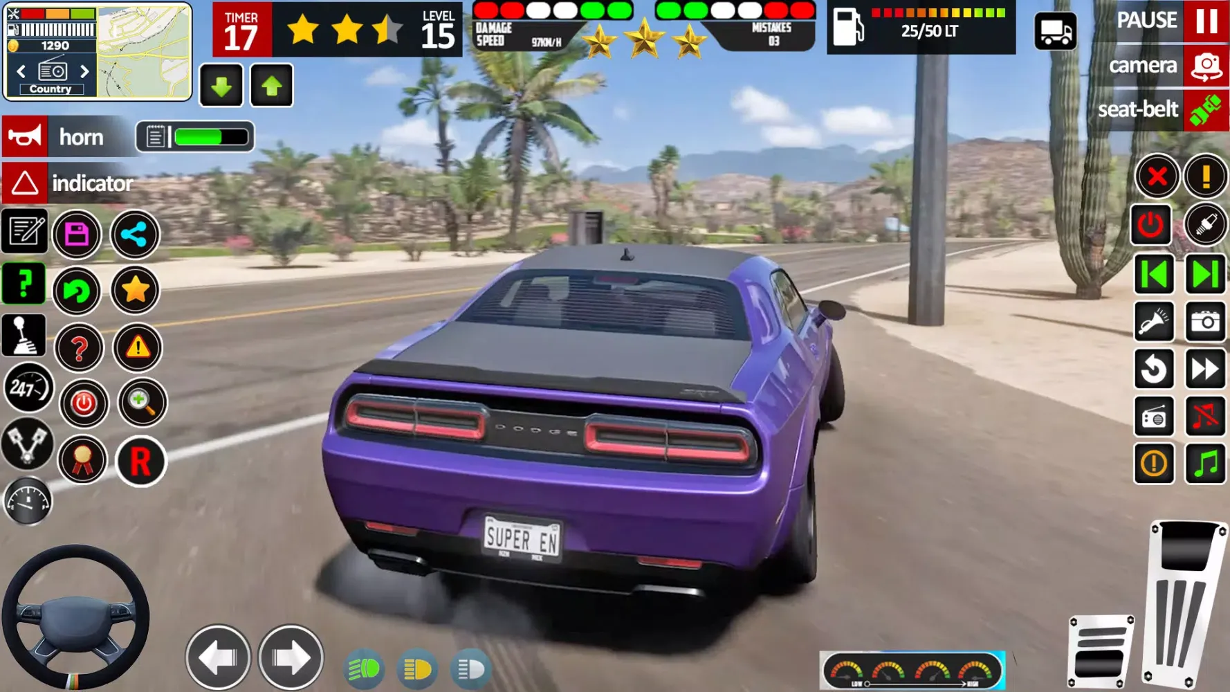 School Driving Sim Car Game 3D应用截图