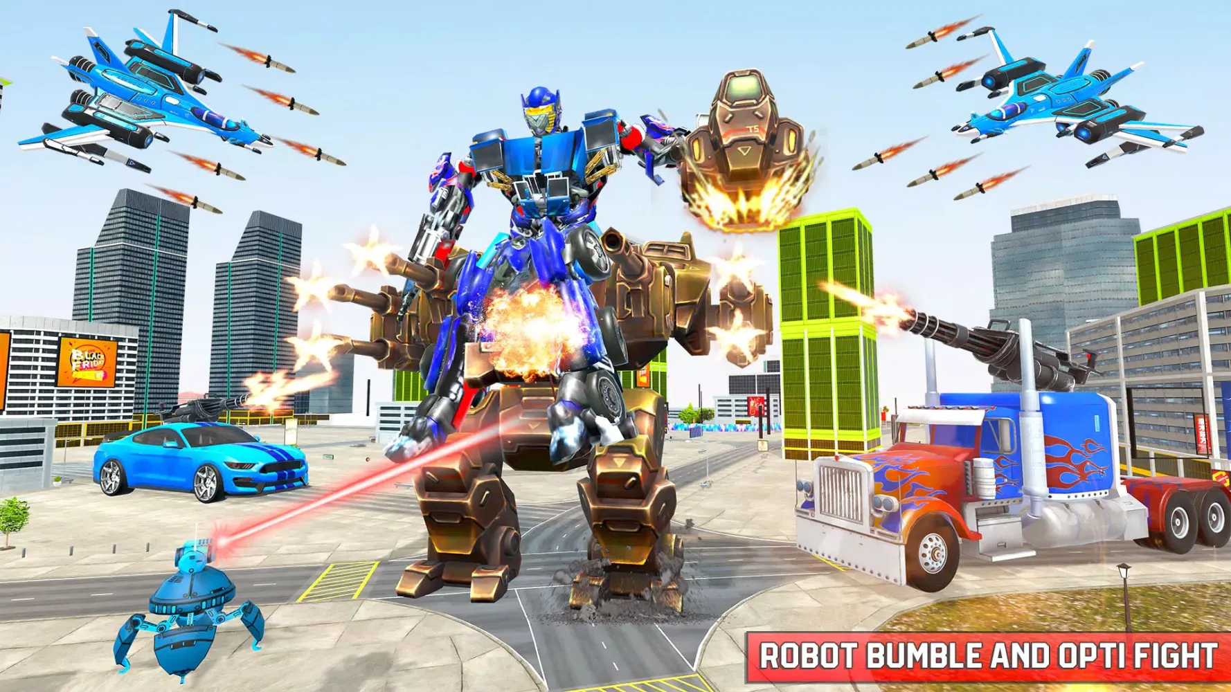 Jet Robot Car :Robot Car Games Screenshots
