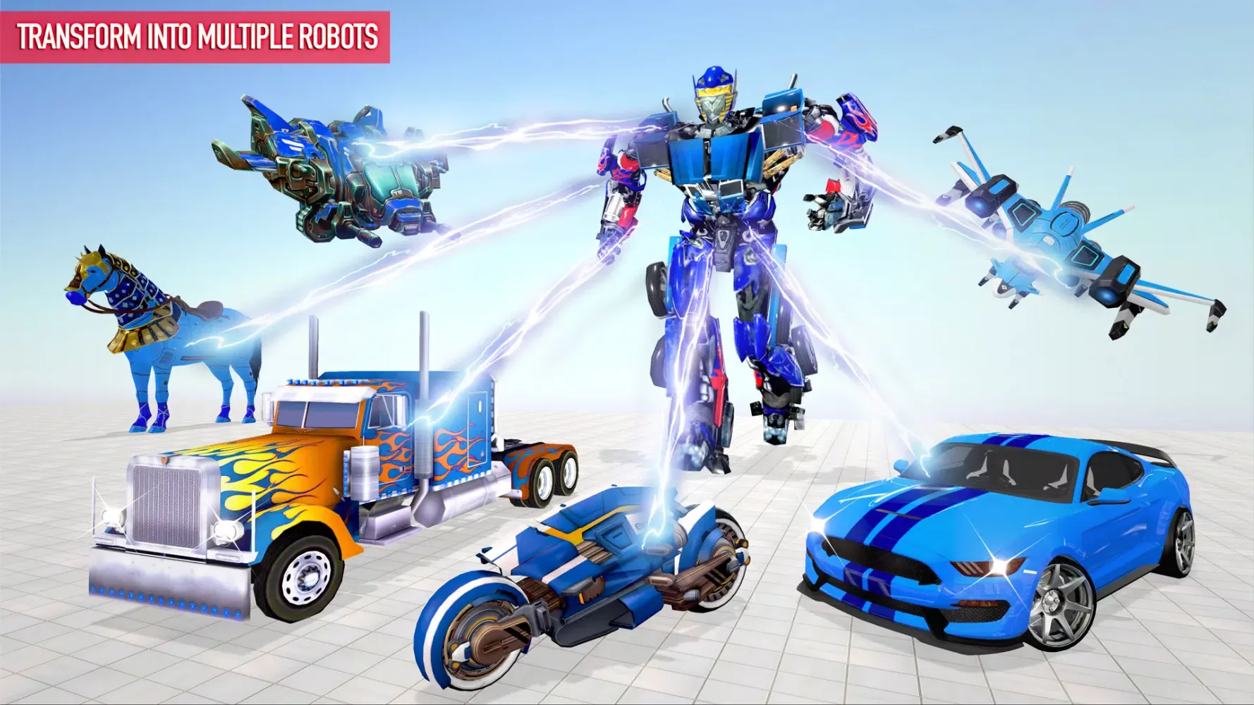 Jet Robot Car :Robot Car Games Screenshots