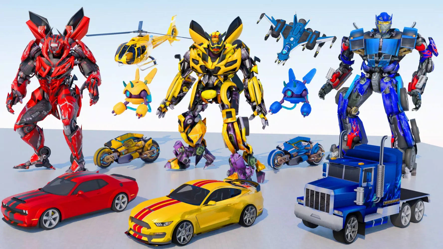 Jet Robot Car :Robot Car Games Screenshots