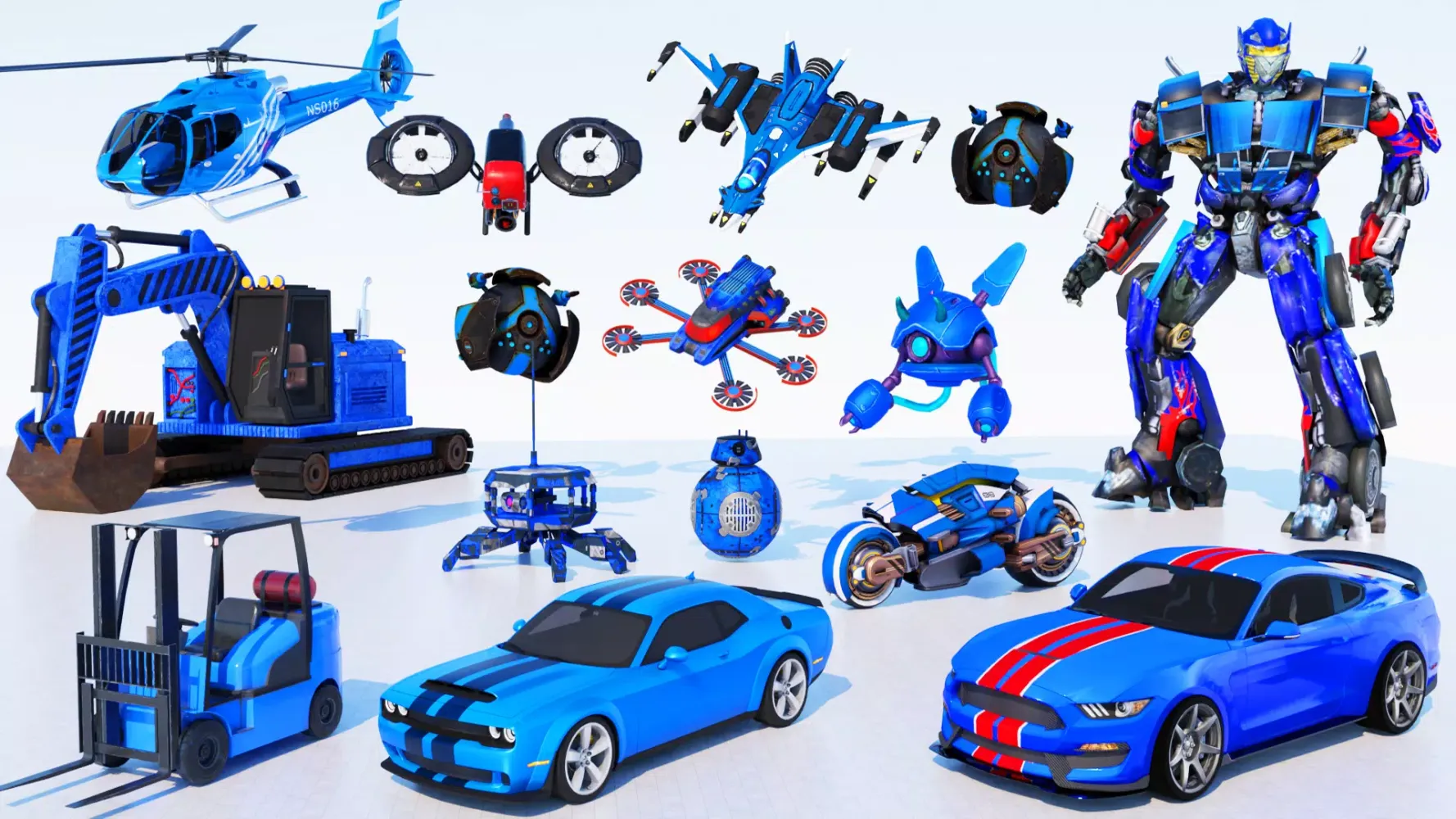 Jet Robot Car :Robot Car Games Screenshots