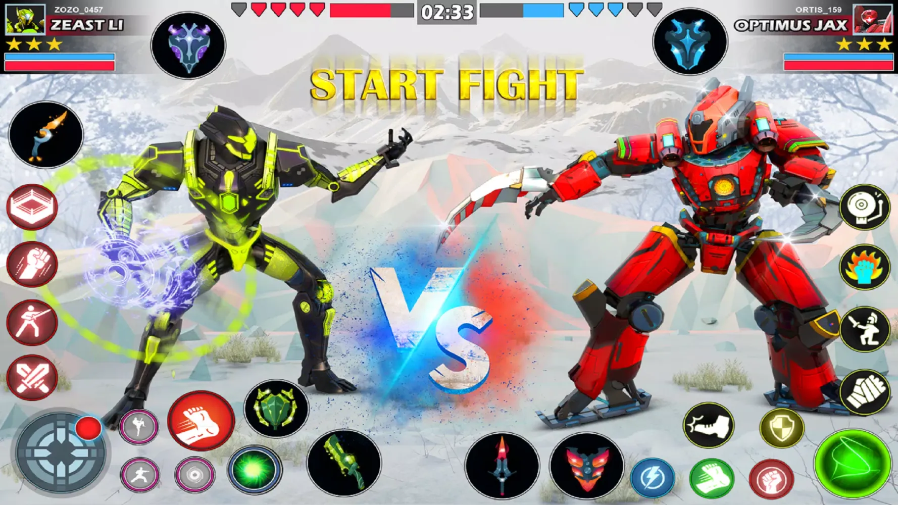 Robot Kung Fu Fighting Games 스크린샷