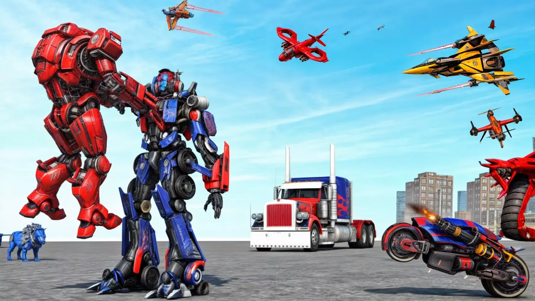 Capturas de pantalla de Grand Robot Bike Transform War
