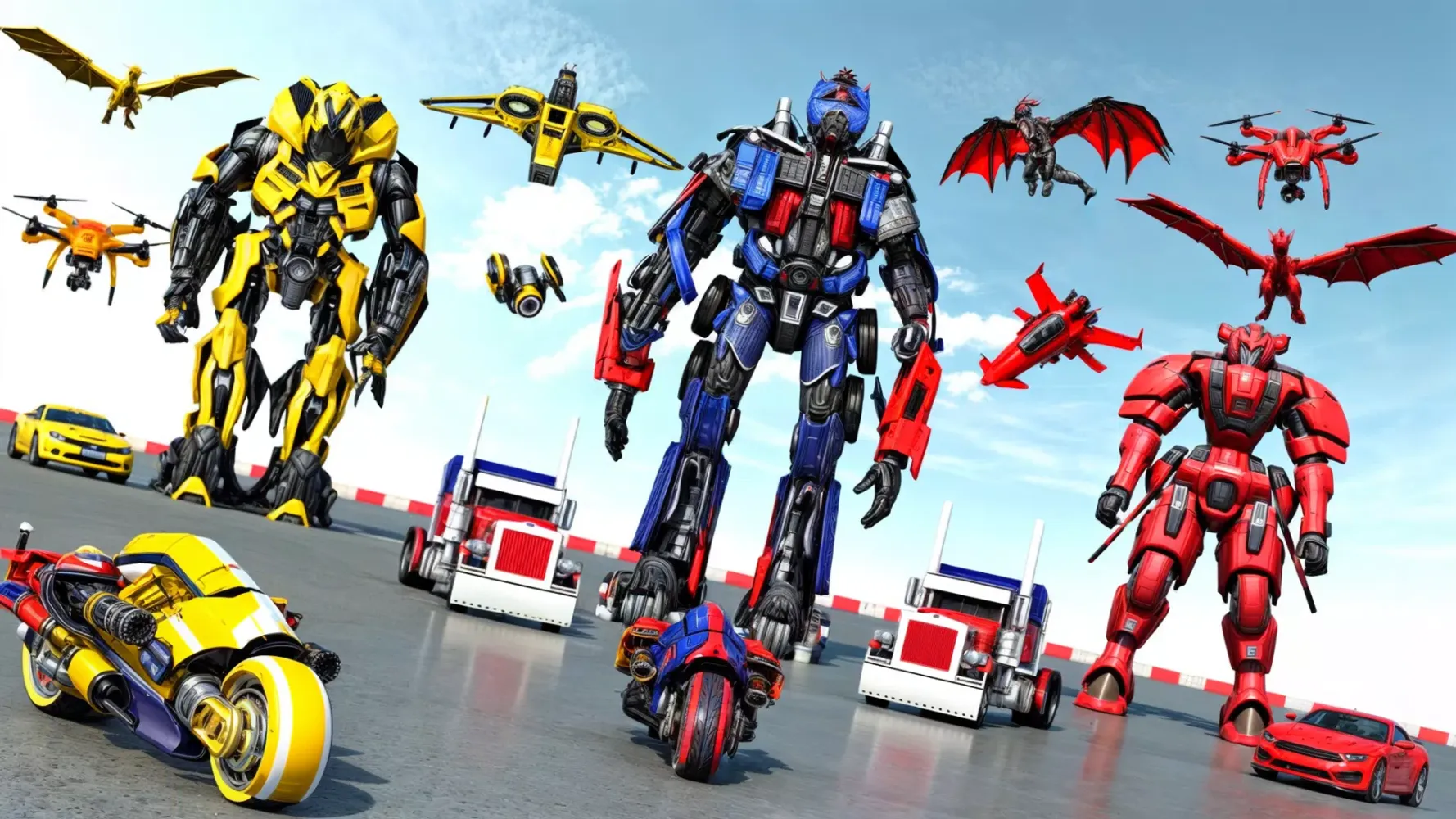 Capturas de pantalla de Grand Robot Bike Transform War