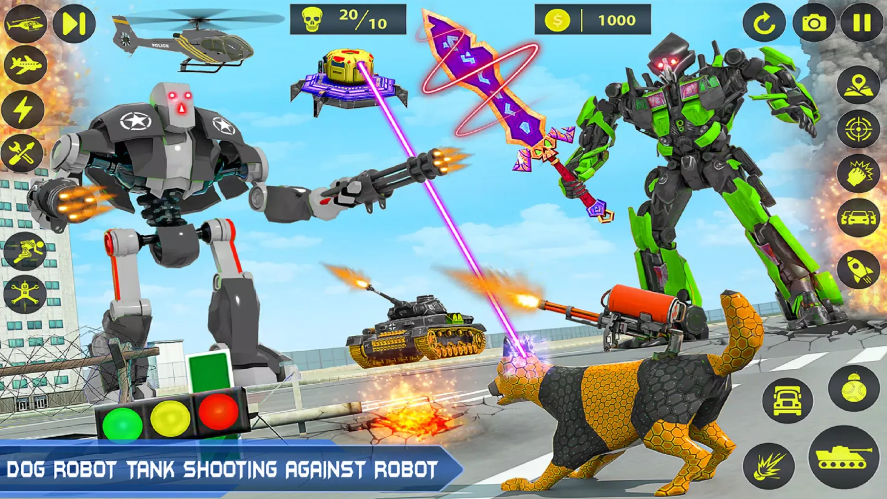 Capturas de pantalla de Army Tank Robot Car Games: