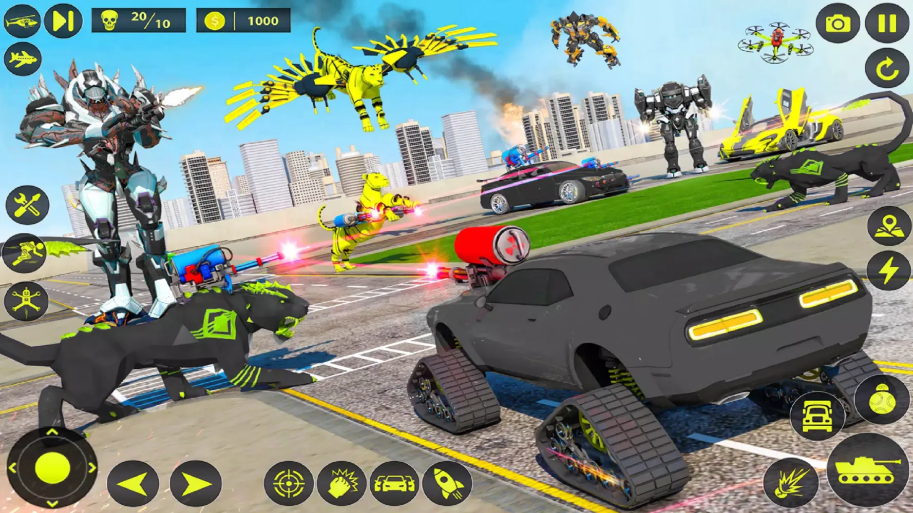 Capturas de pantalla de Army Tank Robot Car Games: