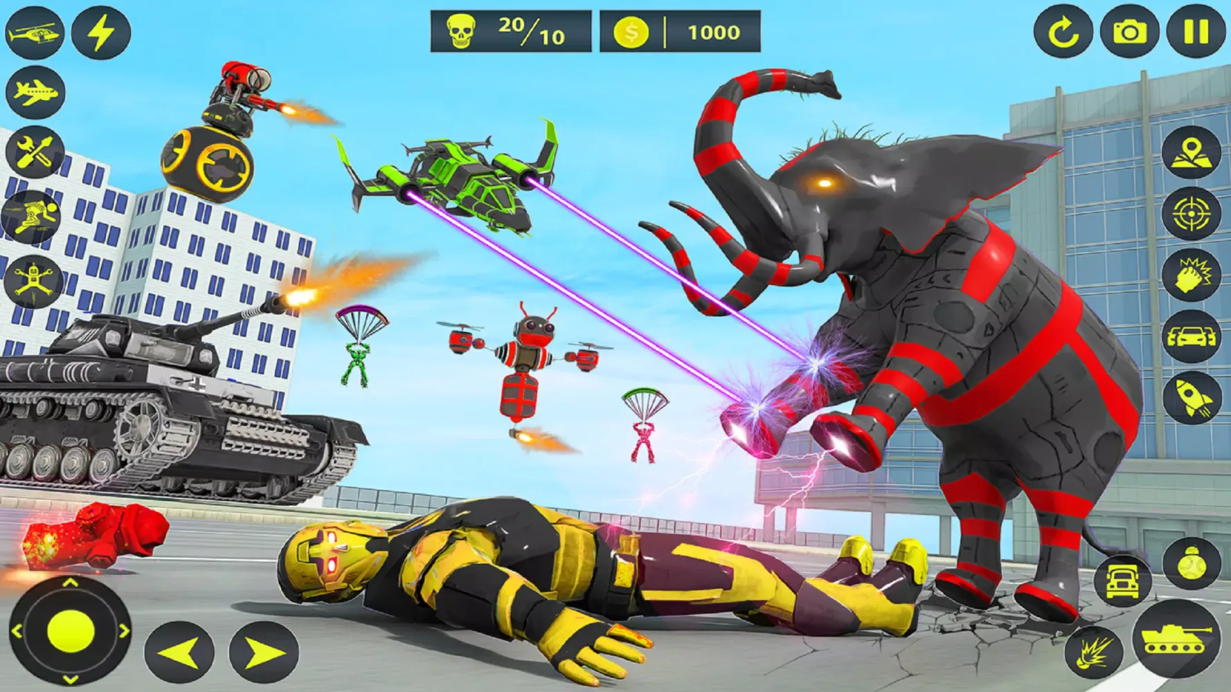 Capturas de pantalla de Army Tank Robot Car Games: