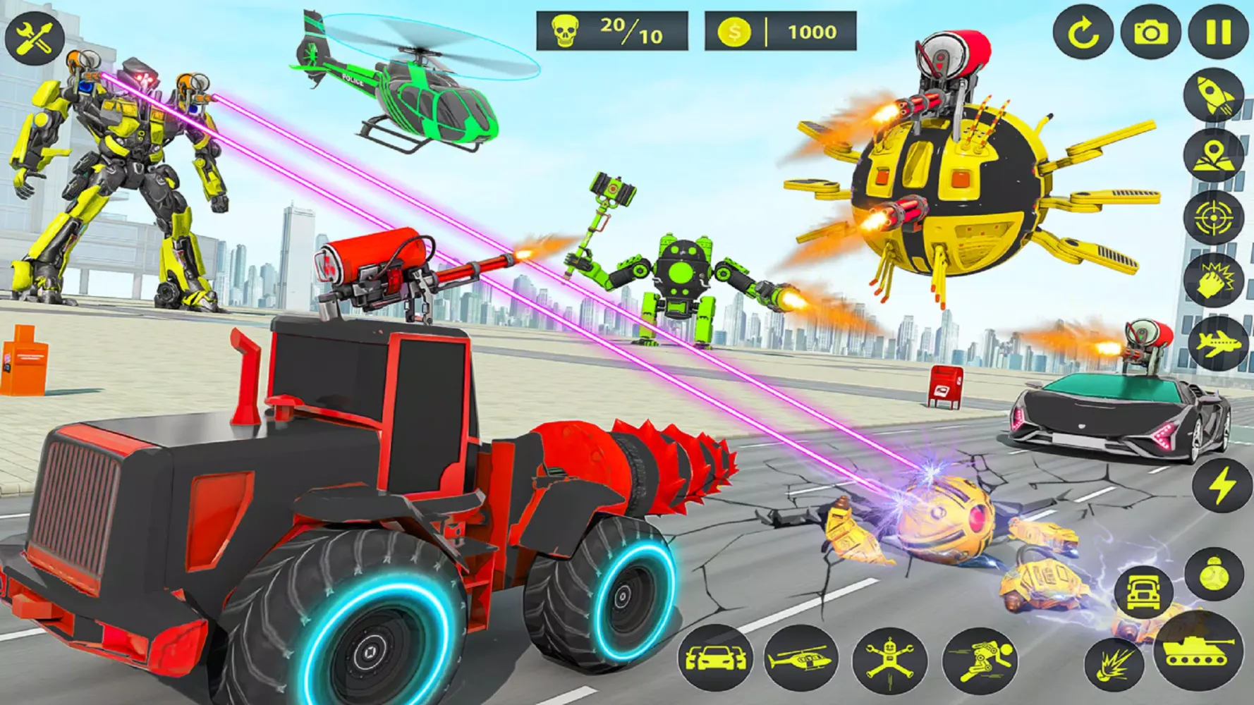 Capturas de pantalla de Army Tank Robot Car Games: