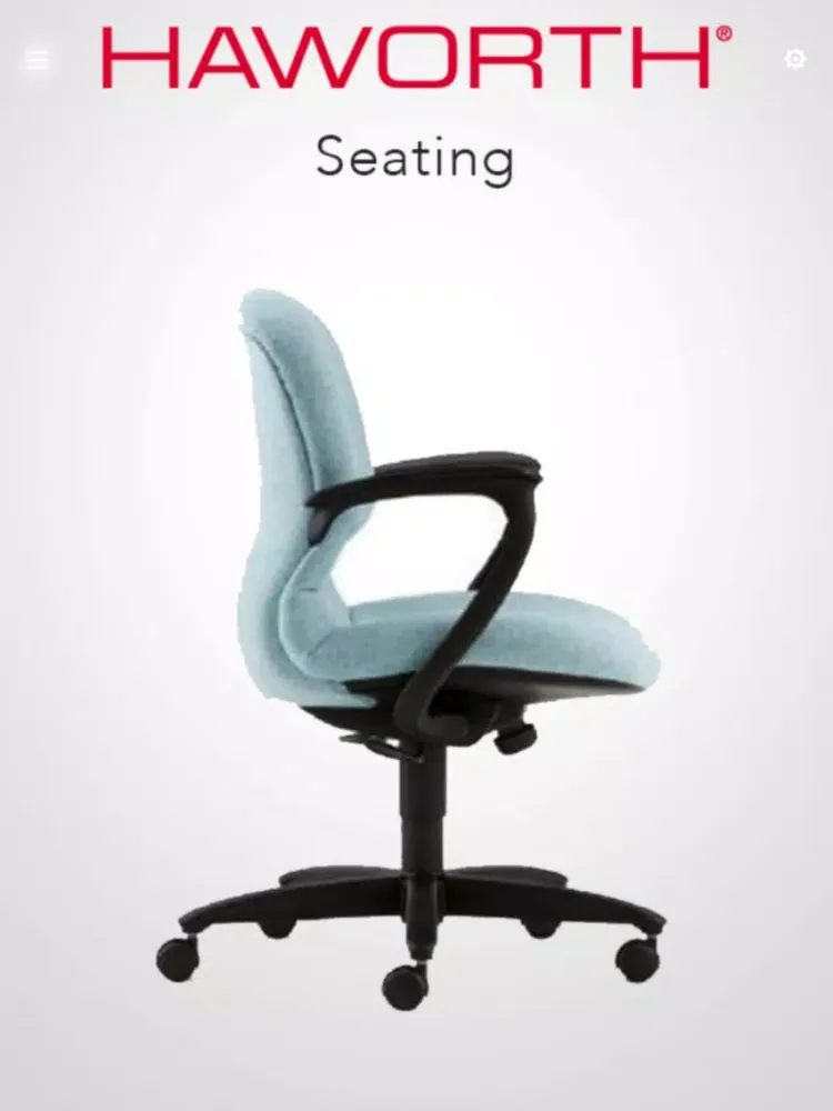 Capturas de pantalla de Haworth Seating iPad 