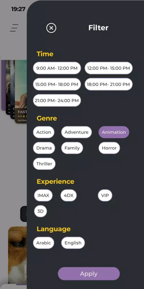 Capturas de tela do Grand Cinemas KSA