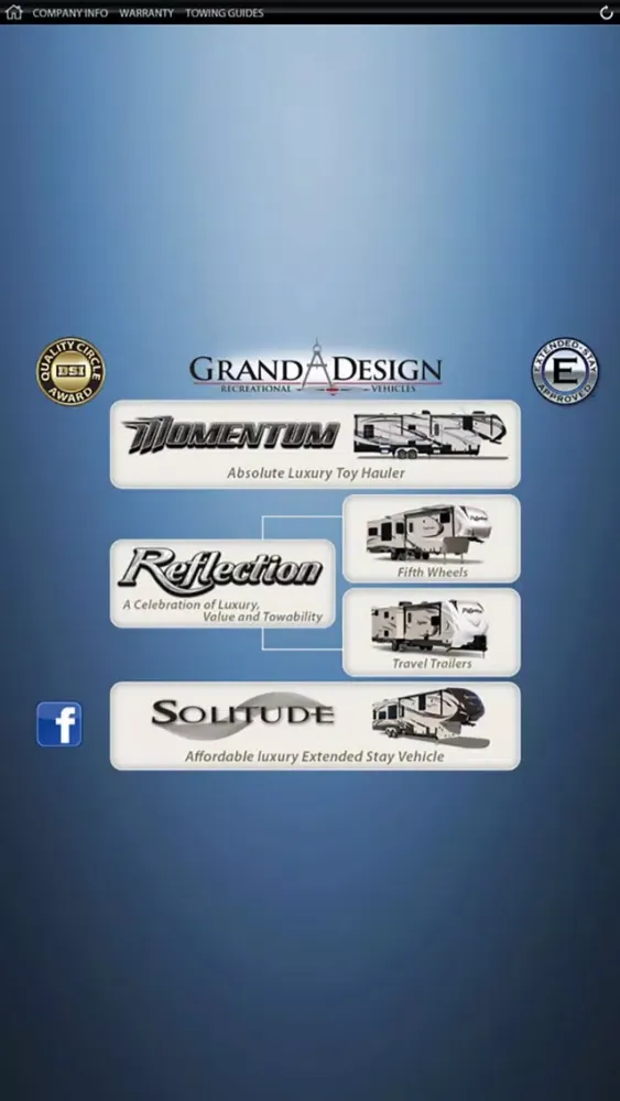 Capturas de pantalla de Grand Design Dealer Resource