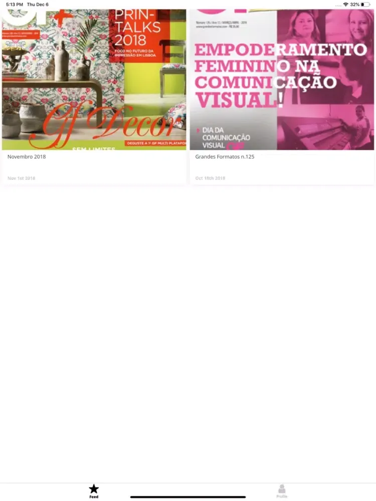 Скриншоты Revista GF Magazine iPad 