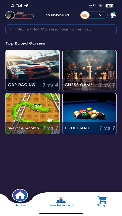 Capturas de tela do Grand Gaming