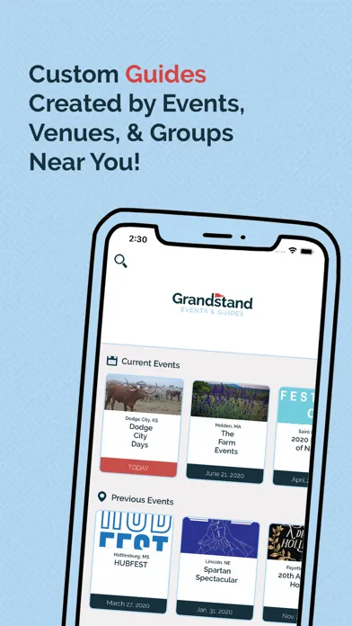 Grandstand - Events & Guides スクリーンショット