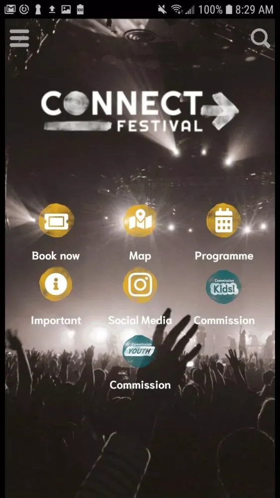 ภาพหน้าจอของ Connect Festival 2020