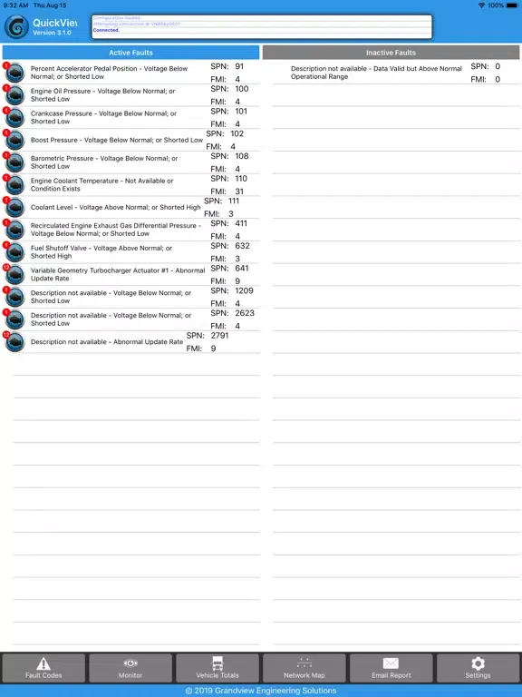 Zrzuty ekranu GES QuickView iPad 