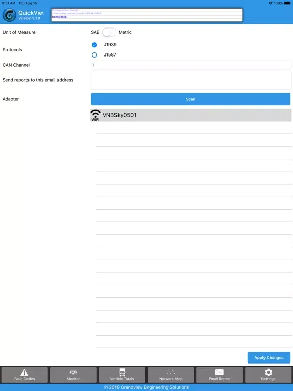 Zrzuty ekranu GES QuickView iPad 